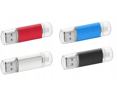 Reklaminis usb atmintukas Pd-19 Otg-c 64gb graviruotas Usb 2.0 10 vnt + nemokamai!
