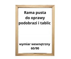 Plakatas Rėmas 60x90 Drewniana Sosnowa 2cm/1,5cm Pusta paveikslui