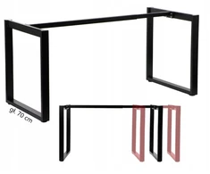 Rėmas, Loft rėmas, Stalo rėmas, Rėminis, Juodas, Reguliuojamas - gylis 70cm