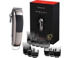 Remington Hc9100 profesionalus retro plaukų kirpimo mašinėlė (aukštos kokybės nerūdijančio plieno ašmenys su reguliuojamais ašmenimis ir 11 šukų priedų bei laikymo krepšys, maitinamas iš tinklo / baterijos / ličio baterija)