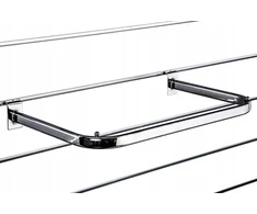 Rėminis pakabinamas stovas Space Slat Wall 60x35cm chromuotas, skirtas parduotuvei