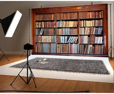 Renaiss 1.5 x 1 m retro bibliotekos knygų spintos fonas fotografijai vintažinių knygų krūva klasikinių knygų fonas studentų vaikų suaugusiųjų portretų fotografavimo foto studijos rekvizitai