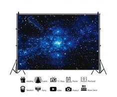 Renaiss 2.5 x 1.8 m visatos erdvės fotografijos fonas galaktikos žvaigždėtas dangus žvaigždžių ūko fonas vaiko berniuko portreto fotografavimo gimtadienio vakarėlio reklaminis skydelis kūdikio sutiktuvių fotosesijos rekvizitai
