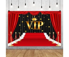 Renaiss 2.7 x 1.8 m vip raudono kilimo fono plėvelės renginio žvaigždžių fotografijos fonas gimtadienio išleistuvių vakarėlio dekoracija portretinis kadras foto studijos rekvizitai vinilas