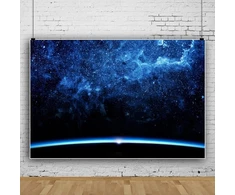 Renaiss 4.5 x 3 m Visatos erdvės tema fotografijos fonas - žvaigždėtas dangus berniukų gimtadienio vakarėlio reklamjuostei „youtube“ - vaiko suaugusiojo portreto tapetų nuotraukų studijos rekvizitai
