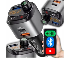 Diktofonas Renew Force Automobilinis fm transliatorius laisvų rankų įranga bt5.0 3xusb qc3.0 bass boost