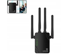Repeateris Wi-fi signalo stiprintuvas 1200mb/s net 4 antenos Maršrutizatorius Access Point