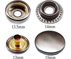 Reri 80 rinkinys spaudžių rinkinys su replėmis 15 mm metalinės spaudės su replėmis siuvimo reikmenys sagos siuvimui spaudės "pasidaryk pats" amatams audiniams drabužių krepšiams
