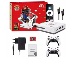 Retro konsolė 8k 64gb Android 14 3d žaidimai Wifi 6 Tv Box 2 pulteliai plug and play