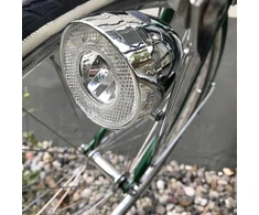 Retro Led Dviračio Priekinis Žibintas su Chromo Išvaizda