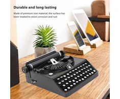 Retro stiliaus rašomosios mašinėlės modelis, rankų darbo rekvizito modelis, namų dekoracija, ornamentai gimtadieniams, įkurtuvių vakarėliams