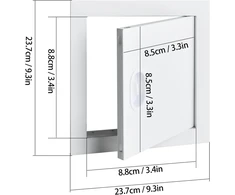 Revizinis liukas, revizinės durelės, priežiūros liukas, revizinės durelės, aptarnavimo liukas, skirtas apžiūrai ir uždengimui, baltas (200 x 200 mm)