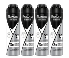 Rexona Men Invisible antiperspirantas purškiklis vyrams be dėmių 150ml x4
