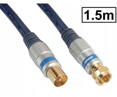 Rf Tv antenos Kabelis/f Kištukas/vitalco Hq kištukas 1.5m
