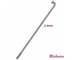 Richman S13 stipinai su nipeliais 2.3mm, 200mm, sidabriniai (1 vnt.)