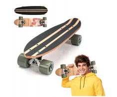 Riedlentė vaikams mini fiszka Meteor medinė 57x15cm Abec-7 iki 100kg