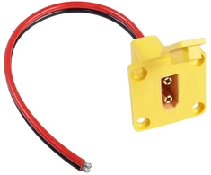 Riieyoca Xt90 adapteris su skydelio kabeliu Xt90 įkrovimo kabelis 10awg Xt90 tėviškasis į pliką kabelį maitinimo kabelis (30 cm)