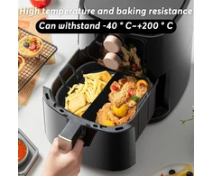 Riisoyu silikoninė forma karšto oro gruzdintuvei, airfryer priedai, karšto oro gruzdintuvė, kepimo forma su pertvaromis cosori karšto oro gruzdintuvei, 5.5 l, xxl/ninja speedi 5.7 l, cecotec/tefal karšto oro gruzdintuvei
