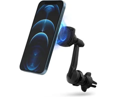 Ringke Power Clip Wing magnetinis telefono laikiklis automobilinis laikiklis prie oro ventiliacijos grotelių 360° pasukimas ilgas kaklelis dvigubo reguliavimo technologija išmaniesiems telefonams, planšetiniams kompiuteriams ir kitiems nešiojamiems įrengi
