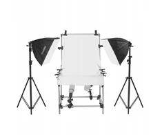 Rinkinys fotografijai be šešėlių: stalas 60x130, 2x softbox