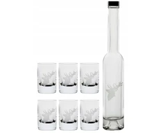 Rinkinys Platina + Spirit taurės Jeleń (1+6 vnt.)