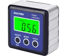 Risepro Skaitmeninis gulsčiukas, kampamatis su duomenų sulaikymu, magnetiniu pagrindu ir Va Lcd apšvietimu, skirtas dailidžių, statybos, mūro darbams, automobilių pramonei