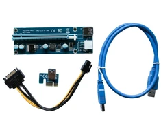 Riserio juosta Usb3.0 Pci-e Pci 1x-16x 6pin Sata 009s