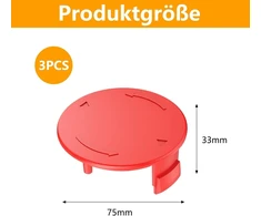 Ritės dangtelis F016f04841, skirtas bosch Afs 23-37 elektrinei krūmapjovei, krūmapjovė, suderinamas su bosch siūlų rite, atsarginė dalis žoliapjovei (3 vnt.)