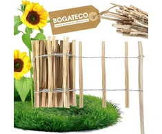 Ritinėlinė lazdyno tvora, aukštis 35 cm, ilgis 5 m, tarpas 7-8 cm