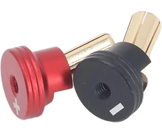 Ritoeasysports 2 vnt. Rc akumuliatoriaus šilumos laidininkas, bananų kištukinės jungtys 1/10 bekelės sunkvežimiams Rc vikšriniams automobiliams (5 mm)