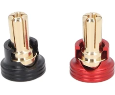 Ritoeasysports 2 vnt. Rc akumuliatoriaus šilumos laidininkas, bananų kištukinės jungtys 1/10 bekelės sunkvežimiams Rc vikšriniams automobiliams (5 mm)