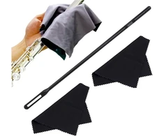 Ritoeasysports fleitos valymo rinkinys, plastikinis fleitos valymo pagaliukas, audinio valymo servetėlių priežiūros rinkinys fleitoms ir piccolo fleitoms medinių pučiamųjų instrumentų valymui ir priežiūrai