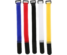 Ritoeasysports Velcro kabelių raištelių rinkinys, 5 vnt., universalūs tvirtinimo kabelių raišteliai 25 cm, dviračio pompos tvirtinimo dirželis, dviračio priedai