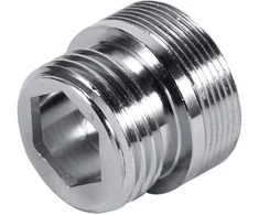 Riuty lengvai montuojamas aeratoriaus adapteris, 1 vnt. 4 dydžių 22 mm 24 mm g1 / 2 virtuvės vario vandens filtro maišytuvo aeratoriaus adapterio priedai (nuo 24 mm iki 15 mm)