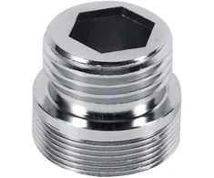 Riuty lengvai montuojamas aeratoriaus adapteris, 1 vnt. 4 dydžių 22 mm 24 mm g1 / 2 virtuvės vario vandens filtro maišytuvo aeratoriaus adapterio priedai (nuo 24 mm iki 15 mm)