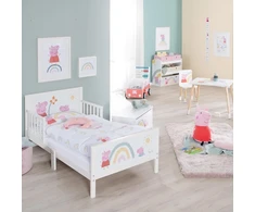 Roba lovelė su „peppa Pig“ tema 70 x 140 cm su patalyne