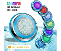 Roleadro baseino apšvietimas, 47 W rgb multi led povandeninis baseino šviestuvas su spalvų keitimu, ip68 vandeniui atsparus baseino apšvietimas tvenkinių apšvietimui, baseino dekoravimui, 12 v ac/dc