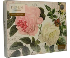 Rose Garden 6 dalių padėkliukų rinkinys su kamštine nugarėle, Creative Tops, 30 x 22.8 cm