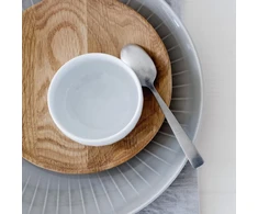 Rosenthal Joyn, baltas, 20 dalių porcelianinių indų rinkinys, lėkštės, dubenys, puodeliai su rankena, lengvas ir natūralus įvaizdis, modernus ir miesto akcentas, galima plauti indaplovėje ir naudoti mikrobangų krosnelėje