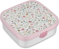Rosti Mepal Mepal - Bento pietų dėžutė Large Campus Little Dutch - Bento pietų dėžutė vaikams - su 2 sandariais bento skyreliais ir šakute - bento skyrelis tinkamas naudoti mikrobangų krosnelėje - 2 x 200 + 1250 ml - Fairy