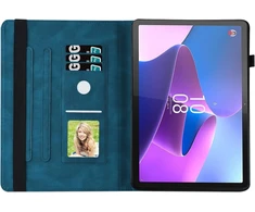 Rostsant dėklas, skirtas Lenovo Tab P11 2-os kartos 11.5 colių planšetiniam kompiuteriui, pagamintas iš Pu odos, piniginės tipo, su magnetiniu stovu, apsauginis dėklas, skirtas Lenovo P11 Gen 2 2023 11.5 colių Tb350fu / Tb350xu - tamsiai mėlynas
