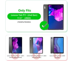 Rostsant dėklas, skirtas Lenovo Tab P11 2-os kartos 11.5 colių planšetiniam kompiuteriui, pagamintas iš Pu odos, piniginės tipo, su magnetiniu stovu, apsauginis dėklas, skirtas Lenovo P11 Gen 2 2023 11.5 colių Tb350fu / Tb350xu - tamsiai mėlynas