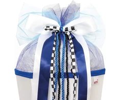 Roth mokyklinio krepšelio kaspinas speed - paruoštas užrišimui, apie 50 x 23 cm - automobilio kaspinas