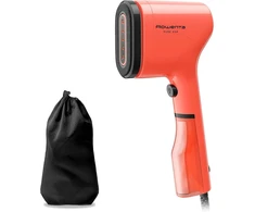 Rowenta Pure Pop Dr2022 garų šepetys, 1300 W, garų galia iki 20 g/min, lyginimas ir valymas, pašalina pūkelius ir plaukus, apverčiamos šepetėlių galvutės, kelioninis dizainas, koralų spalvos