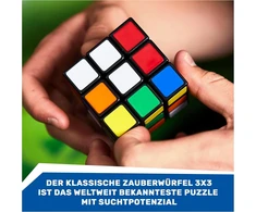 Rubik's 3 x 3 Rubiko kubas – klasikinis 3x3 kubas logikos akrobatams nuo 8 metų, idealus kelionėms: aukšta kokybė, sklandus valdymas, ryškios spalvos