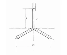 Rūkykla lazda 145 cm aliumininė