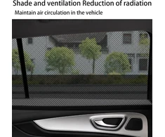 Rundago 2 vnt. saulės apsaugos automobiliui kūdikiui, universalus saulės skydelis automobiliui su uv apsauga, apsauga nuo karščio, elastinga saulės apsauga automobiliui vaikams šoniniam langui, apsauganti kūdikius, vaikus, suaugusius ir naminius gyvūnus
