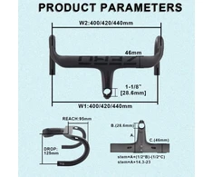 Rxl Sl Racing Handlebar Carbon Ud Matt Rxl Carbon vairas 1-1/8 colio plento dviračio iškyša 110 mm 400 x 110 mm Carbon Aero vairas plento dviračiui Aero vairas
