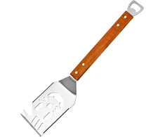 Rzspher 7-in-1 grilio mentelė, grilio įrankiai su medine rankena, 41,5 cm nerūdijančio plieno grilio mentelė, grilio priedai, daugiafunkciniai grilio įrankiai, grilio dovanos vyrams, peilis šakutė