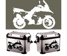 Šablonas motociklui Motociklas Kufry Žemėlapis Pasaulio Motor World 30x20